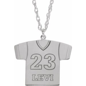 Silver Jersey Necklace